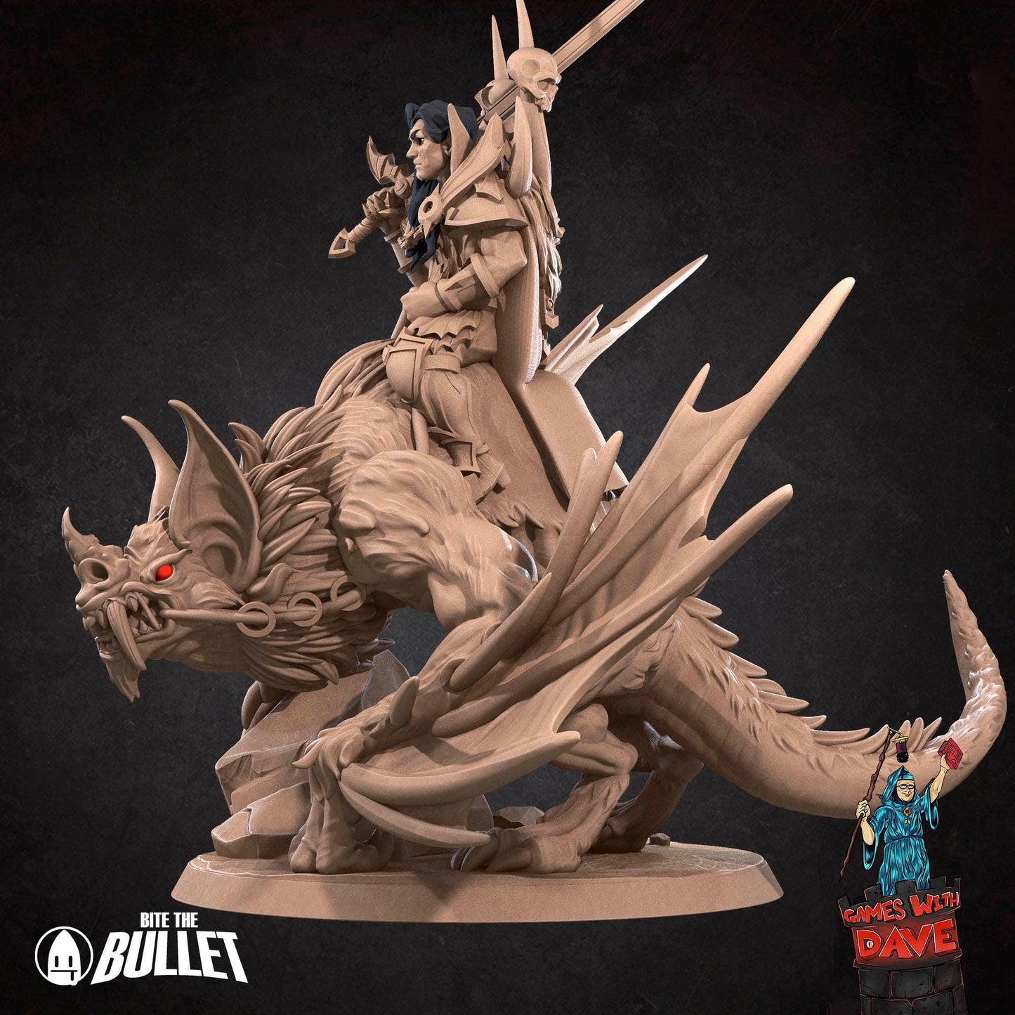 Vampire Commander - Horror RPG Miniature - 28mm to 32mm RPG Miniature Designed by Bite the Bullet - Tabletop RPG Accessory