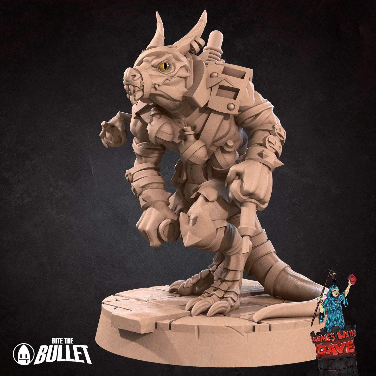 Kobold Alchemist - RPG Monster Miniature - 28mm to 32mm RPG Miniature Designed by Bite the Bullet - Tabletop RPG Accessory