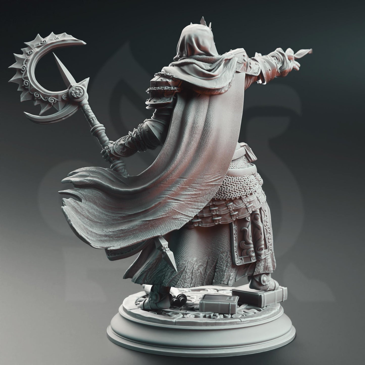 Bastian l'Éternel-Savoir - Psionique Royal - Figurine 75 mm ou 32 mm pour Donjons et Dragons 5e édition et autres jeux de rôle - Non peinte