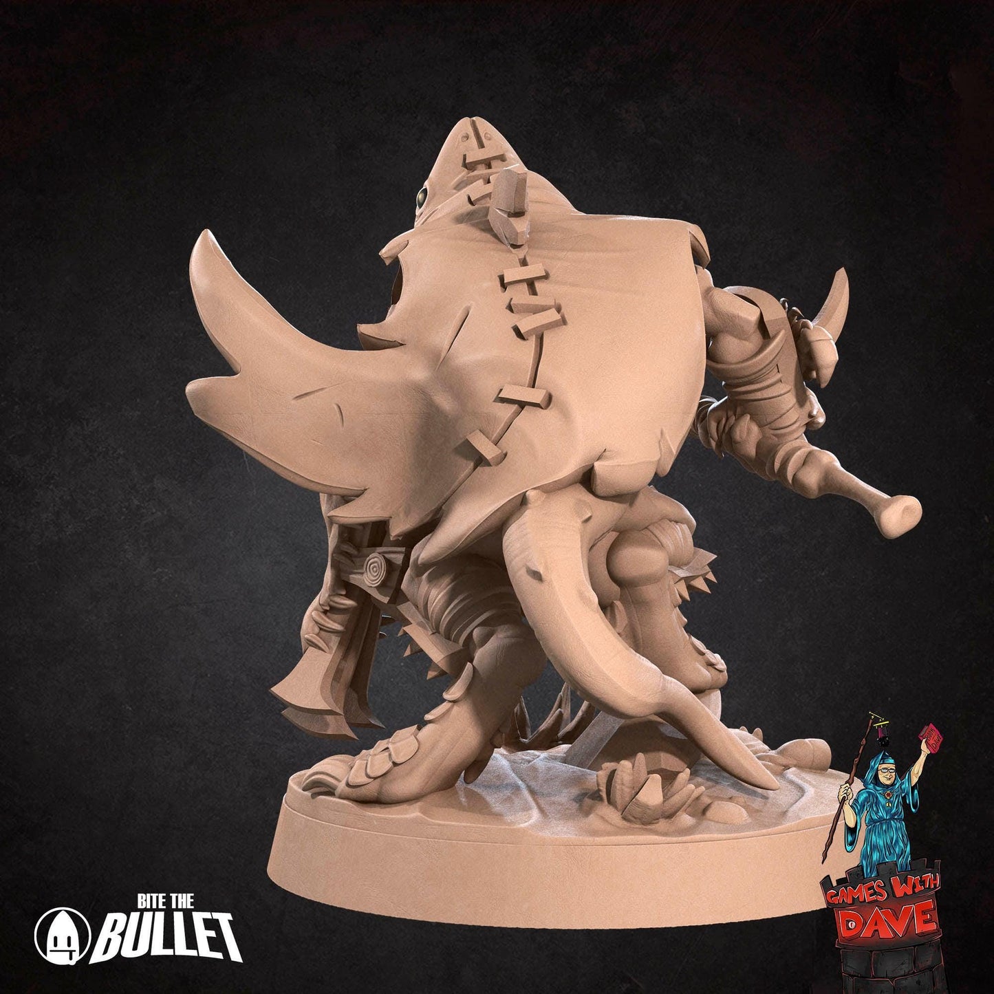 Kobold Fighter - RPG Monster Miniature - 28mm to 32mm RPG Miniature Designed by Bite the Bullet - Tabletop RPG Accessory