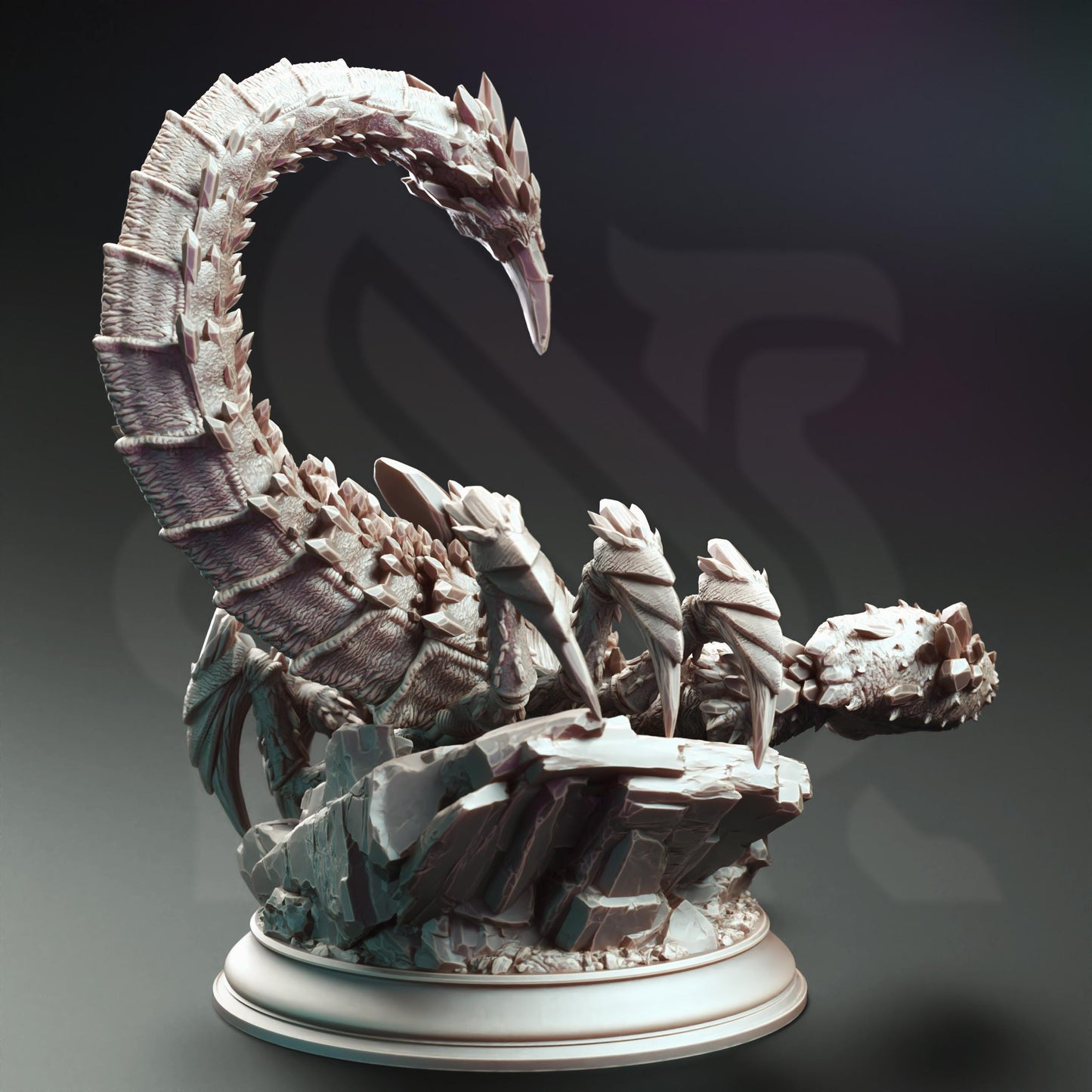 Miniatura de Escorpión Cristalino - Miniatura de monstruo de 32 mm para Dungeons and Dragons, Shadowdark y otros juegos de rol - Miniatura DND sin pintar