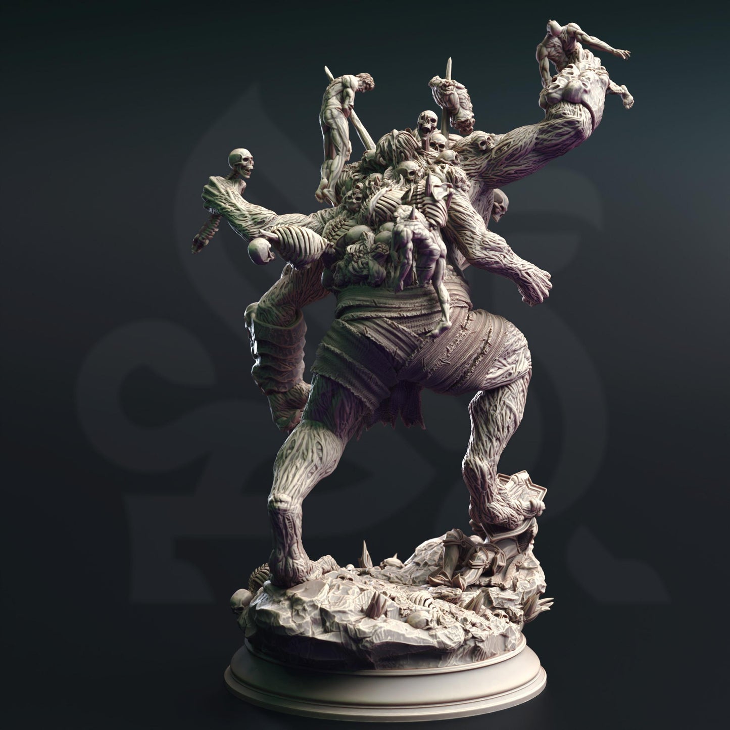 Shambling Corpse Collector - Large DND Monster Miniature - 32mm RPG Mini - Unpainted