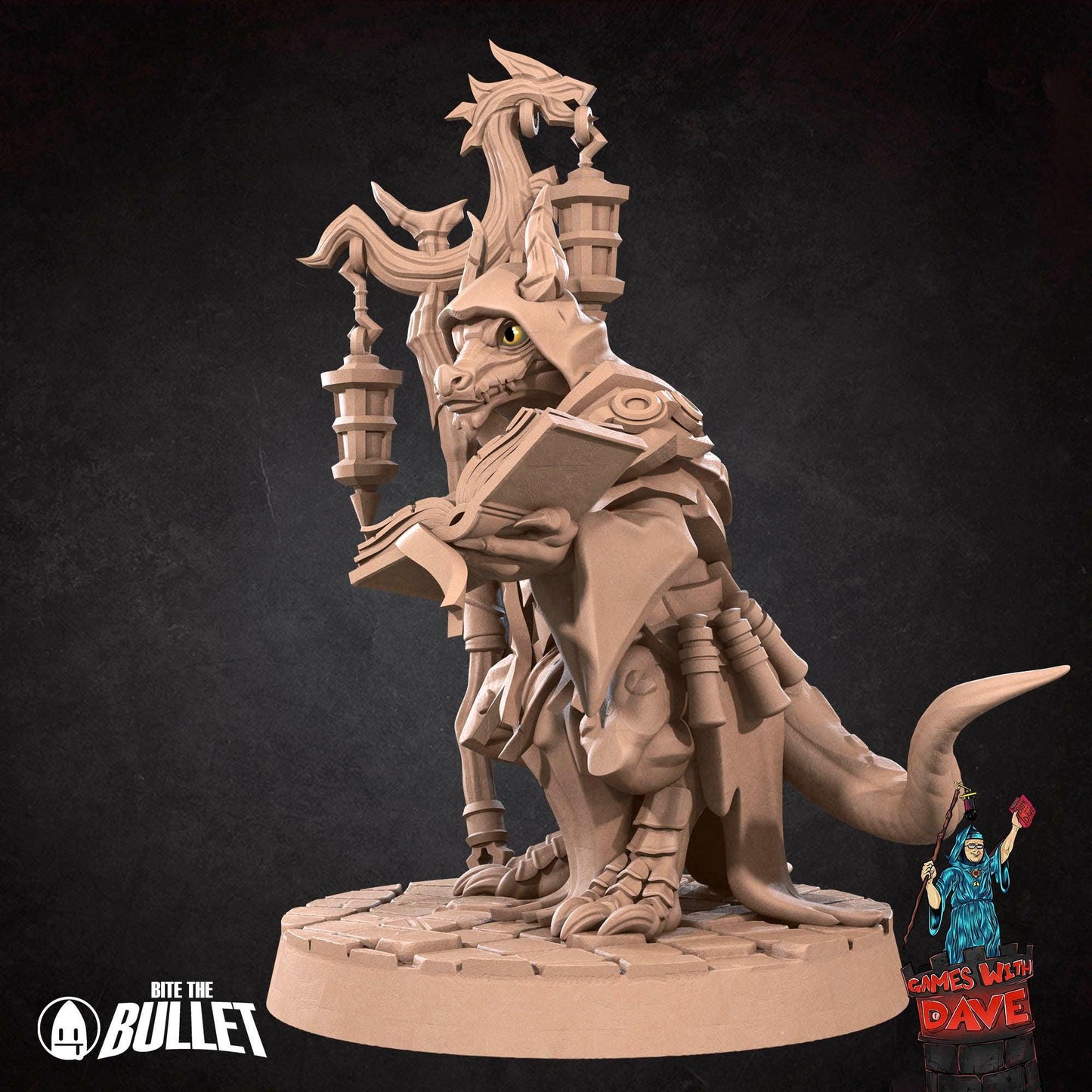 Kobold Cleric - RPG Monster Miniature - 28mm to 32mm RPG Miniature Designed by Bite the Bullet - Tabletop RPG Accessory