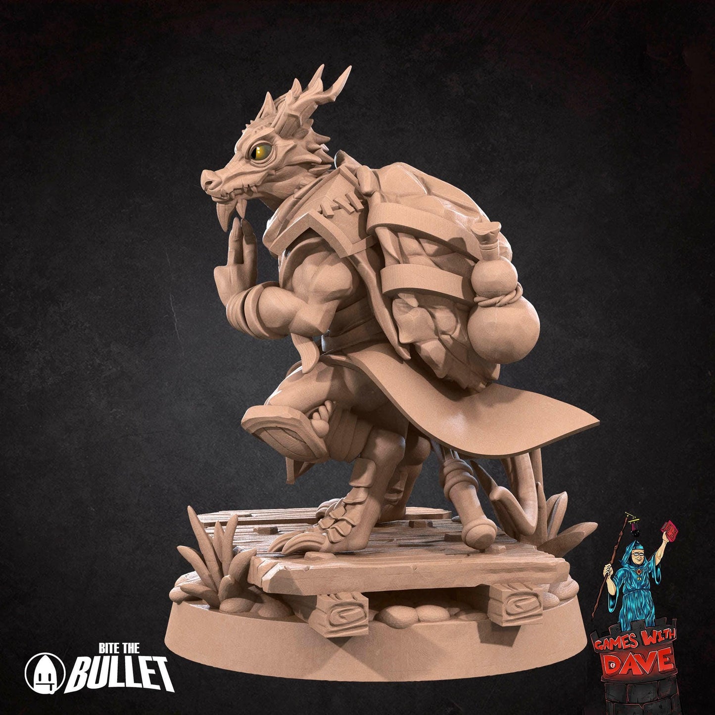 Kobold Monk - RPG Monster Miniature - 28mm to 32mm RPG Miniature Designed by Bite the Bullet - Tabletop RPG Accessory