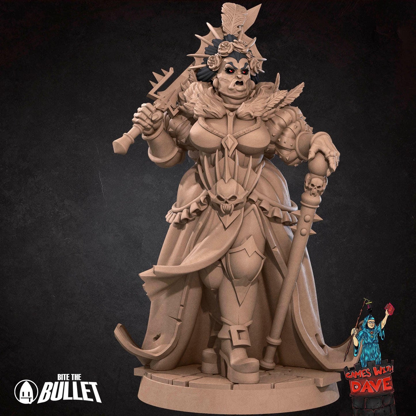 Vampire Countess - Horror RPG Miniature - 28mm to 32mm RPG Miniature Designed by Bite the Bullet - Tabletop RPG Accessory