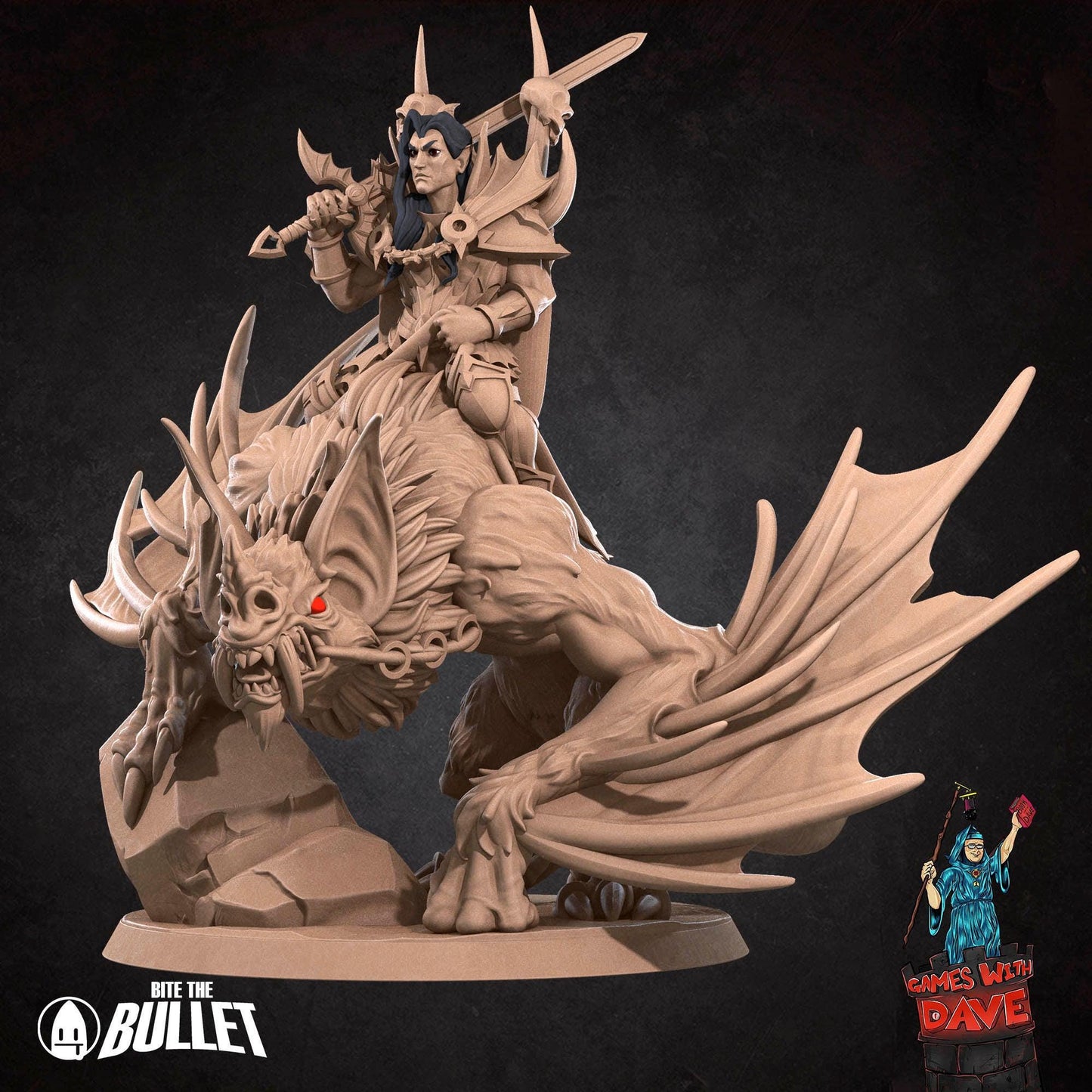 Vampire Commander - Horror RPG Miniature - 28mm to 32mm RPG Miniature Designed by Bite the Bullet - Tabletop RPG Accessory