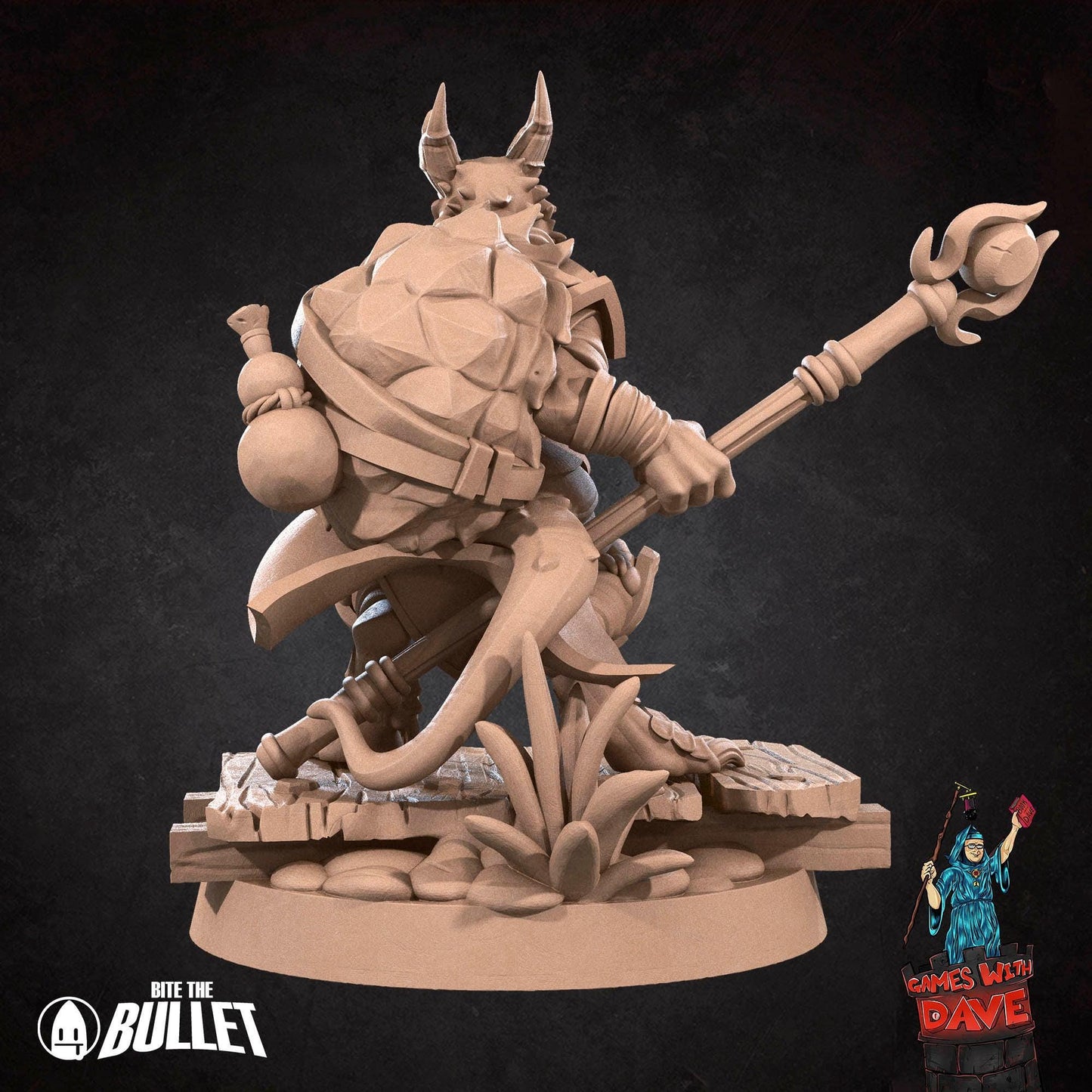 Kobold Monk - RPG Monster Miniature - 28mm to 32mm RPG Miniature Designed by Bite the Bullet - Tabletop RPG Accessory