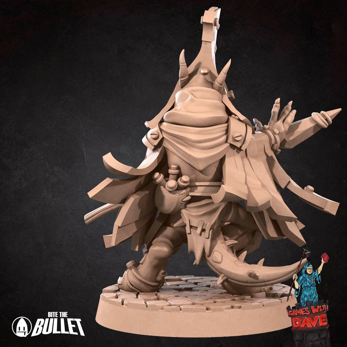 Kobold Wizard - RPG Monster Miniature - 28mm to 32mm RPG Miniature Designed by Bite the Bullet - Tabletop RPG Accessory