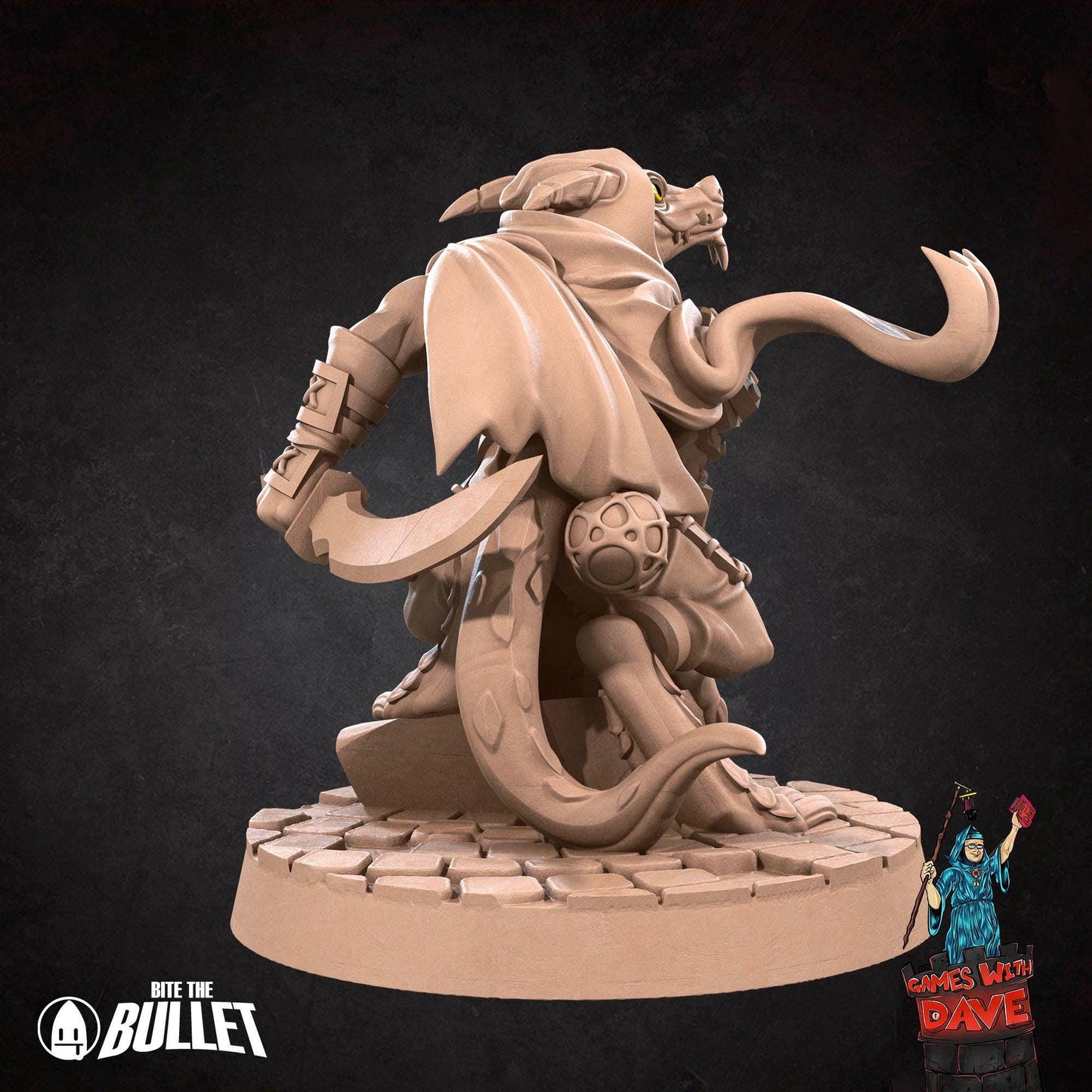 Kobold Rogue - RPG Monster Miniature - 28mm to 32mm RPG Miniature Designed by Bite the Bullet - Tabletop RPG Accessory