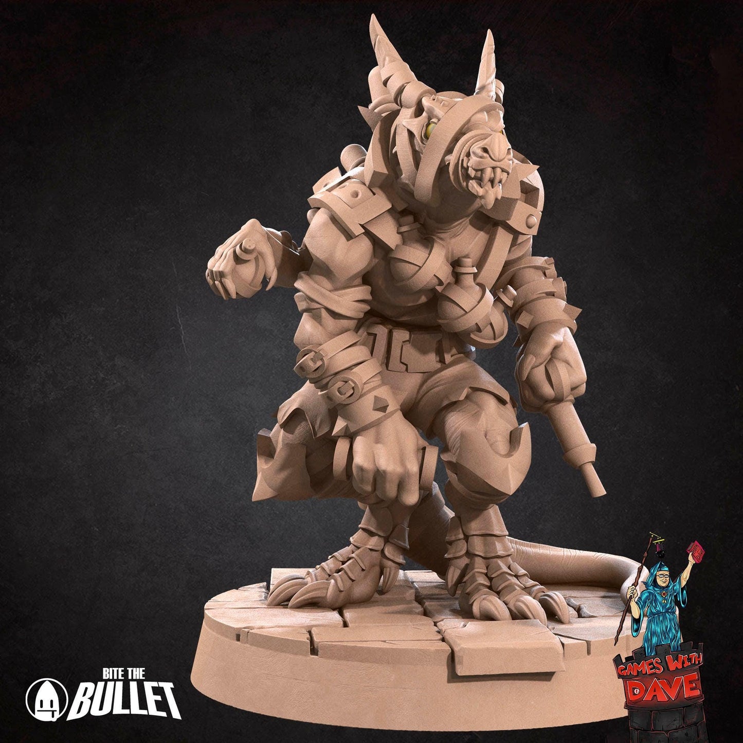 Kobold Alchemist - RPG Monster Miniature - 28mm to 32mm RPG Miniature Designed by Bite the Bullet - Tabletop RPG Accessory
