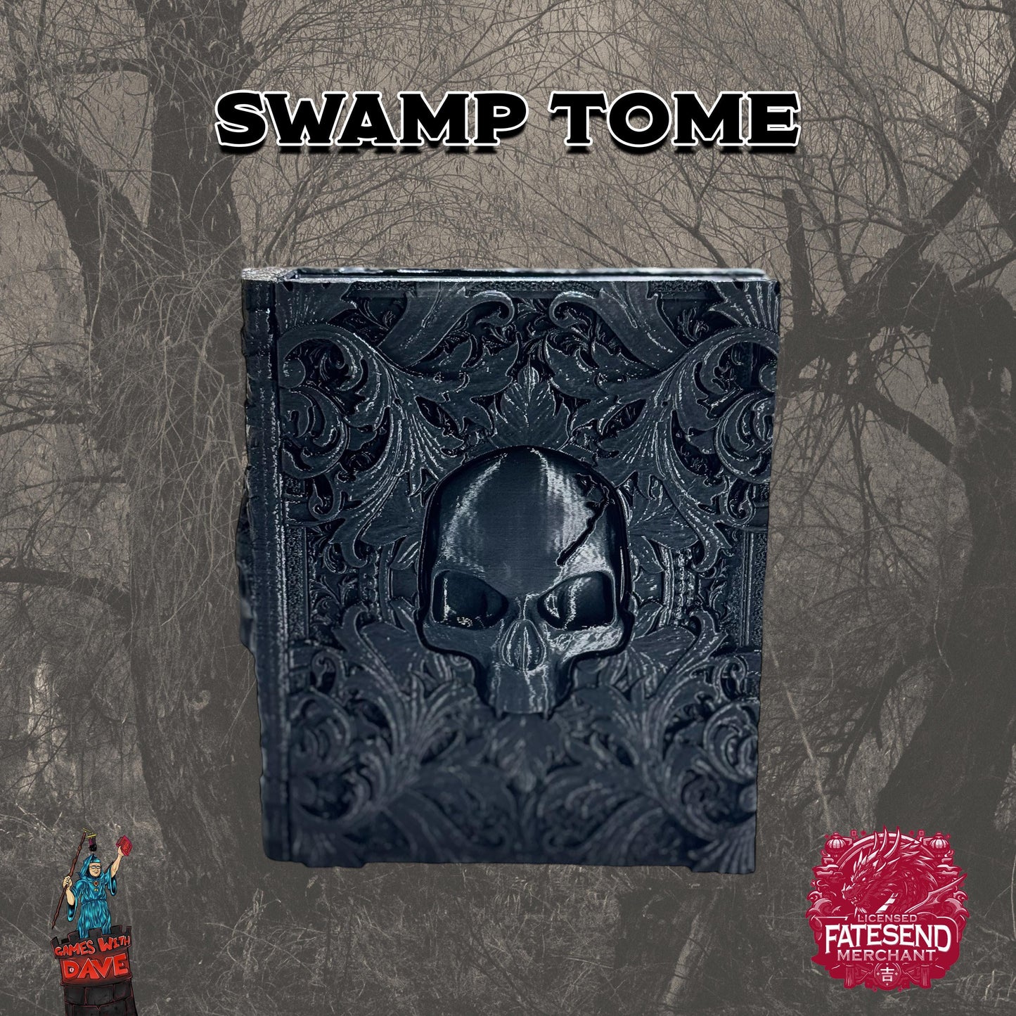 MTG Commander Deck Box Tome or Dice Tray - All 5 Mana Colors Available - Unique Design by Fates End
