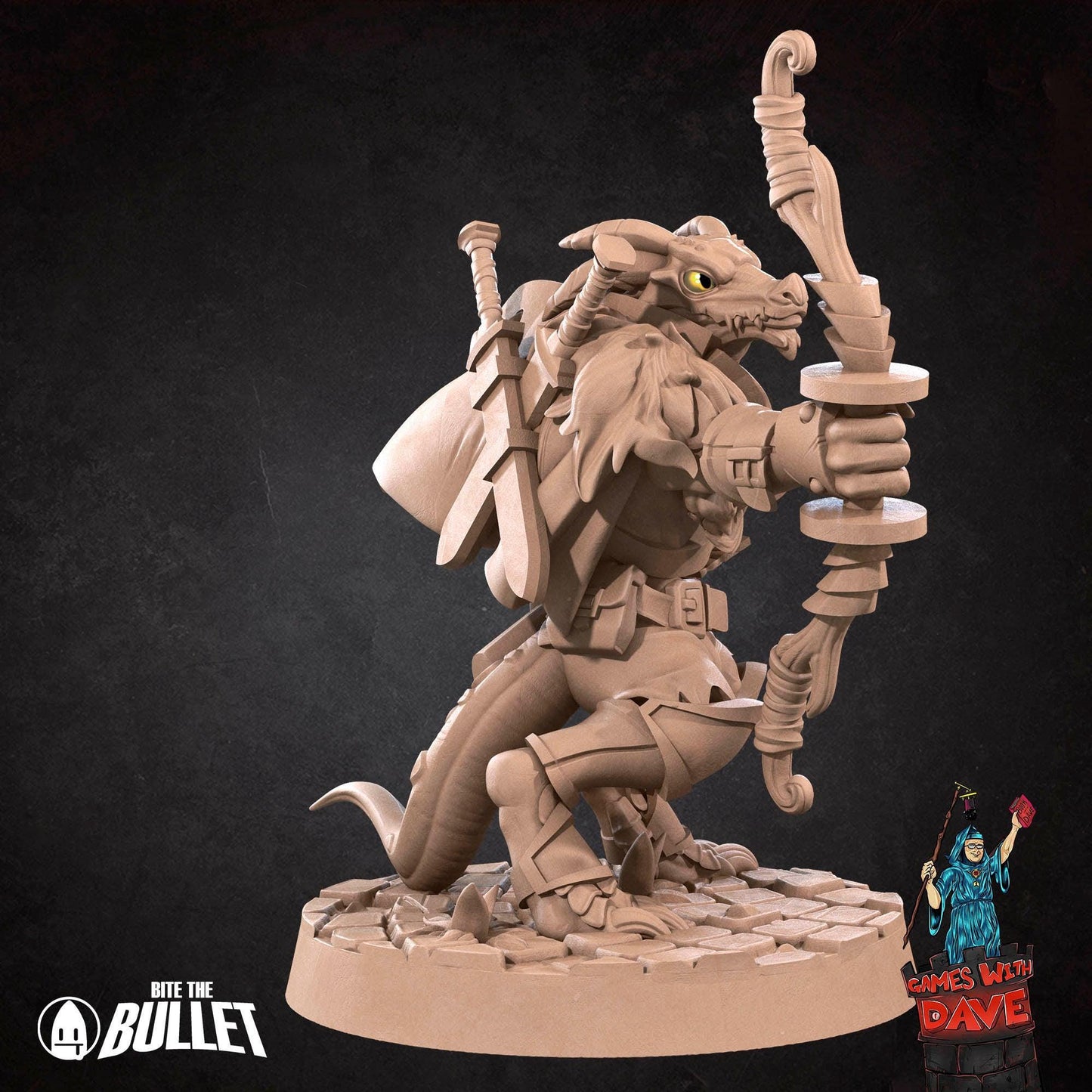 Kobold Ranger - RPG Monster Miniature - 28mm to 32mm RPG Miniature Designed by Bite the Bullet - Tabletop RPG Accessory