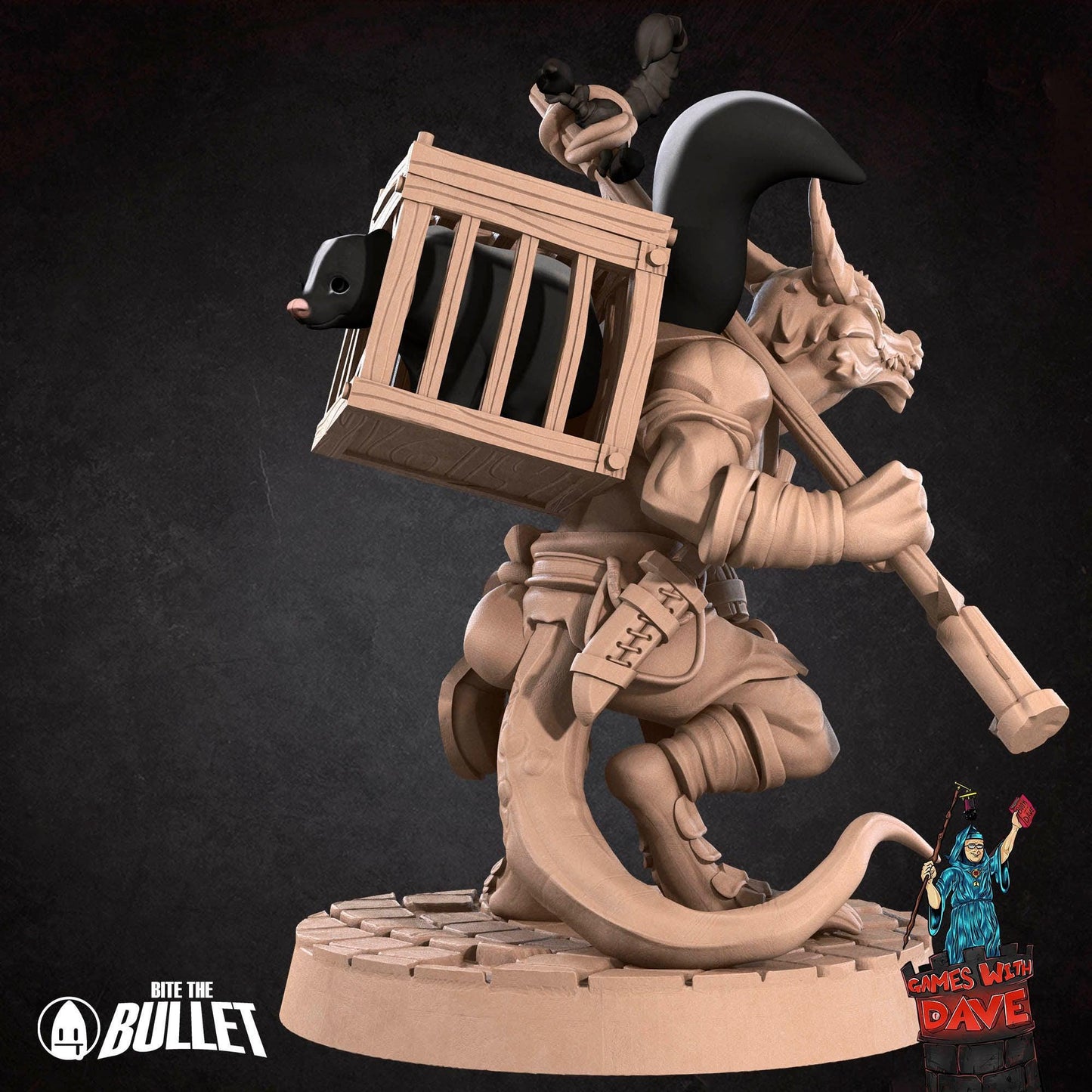 Kobold Inventor - RPG Monster Miniature - 28mm to 32mm RPG Miniature Designed by Bite the Bullet - Tabletop RPG Accessory
