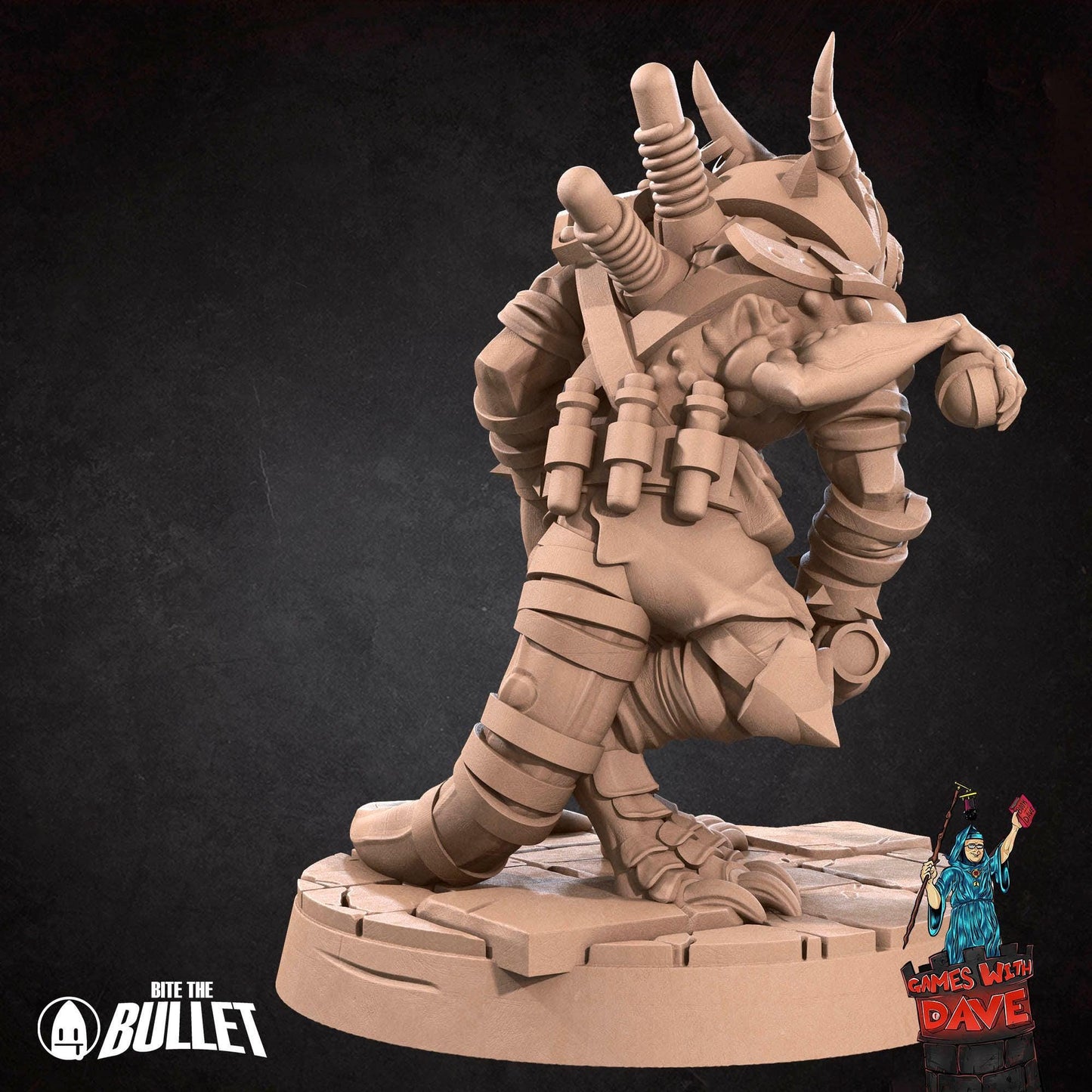 Kobold Alchemist - RPG Monster Miniature - 28mm to 32mm RPG Miniature Designed by Bite the Bullet - Tabletop RPG Accessory