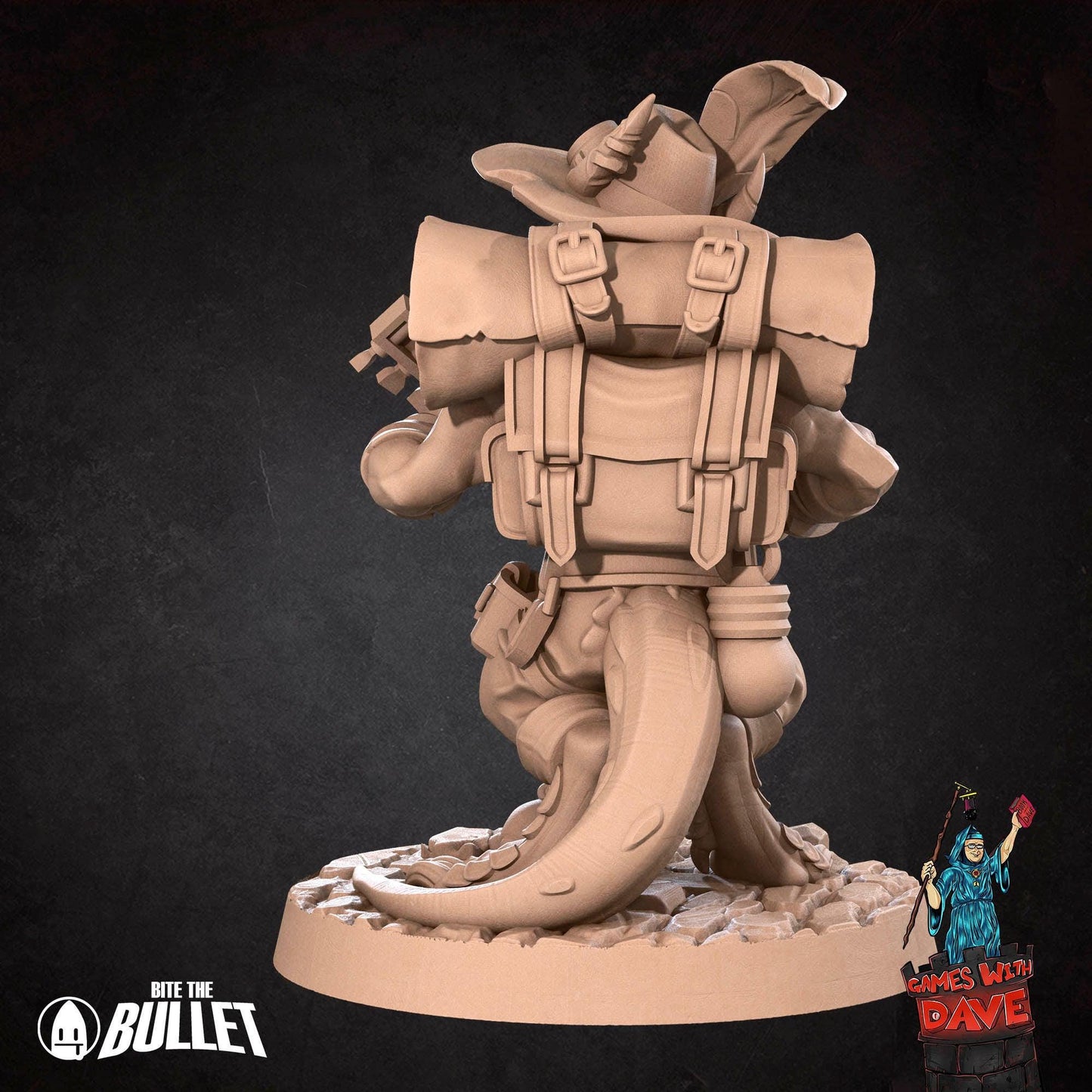 Kobold Bard - RPG Monster Miniature - 28mm to 32mm RPG Miniature Designed by Bite the Bullet - Tabletop RPG Accessory