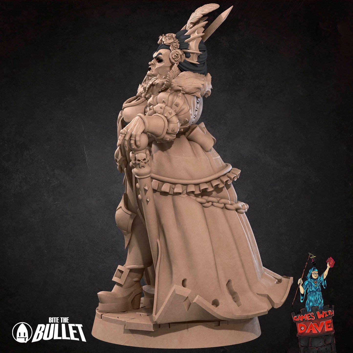 Vampire Countess - Horror RPG Miniature - 28mm to 32mm RPG Miniature Designed by Bite the Bullet - Tabletop RPG Accessory