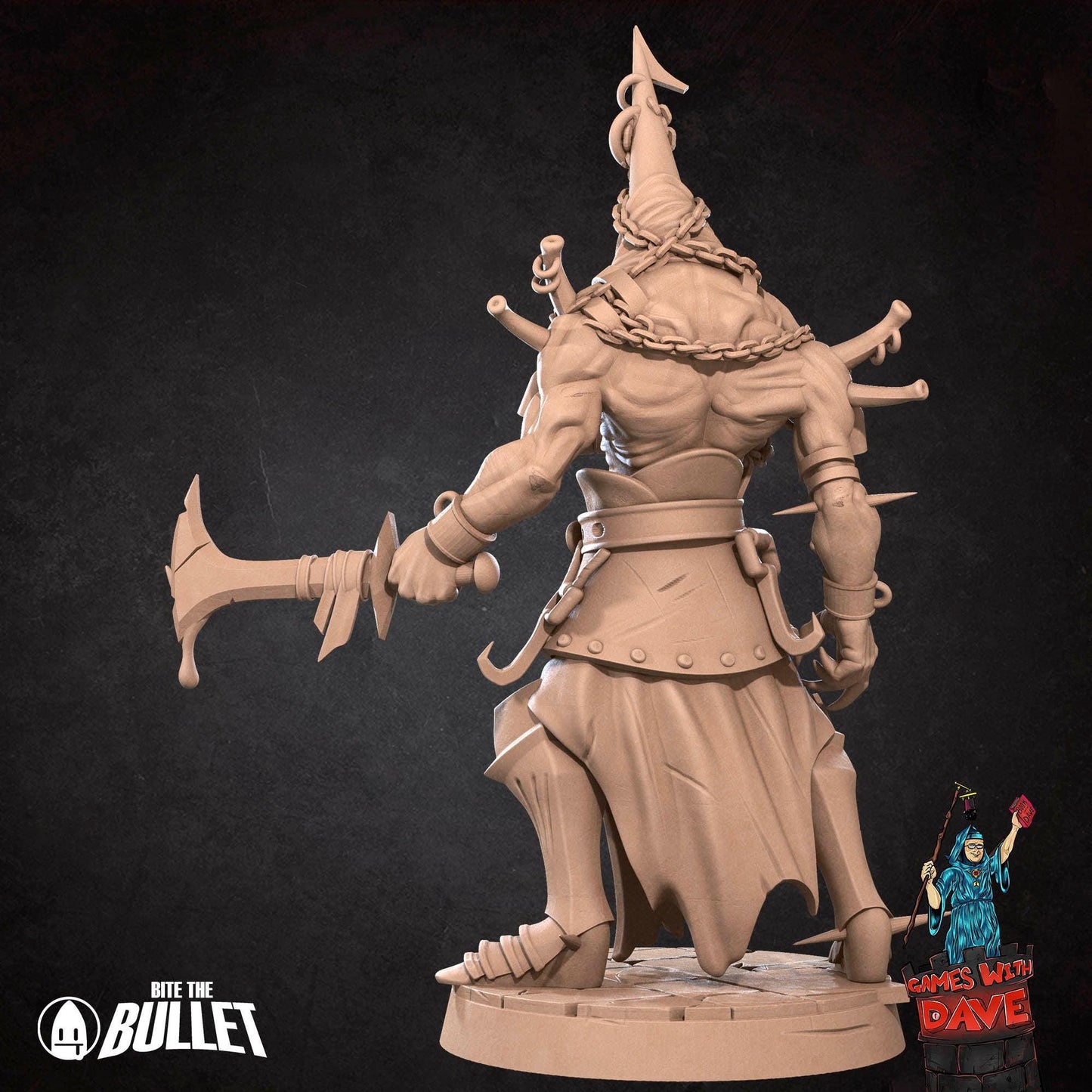 Abomination - Figurine RPG d'horreur - Figurine RPG de 28 mm à 32 mm conçue par Bite the Bullet - Accessoire RPG sur table