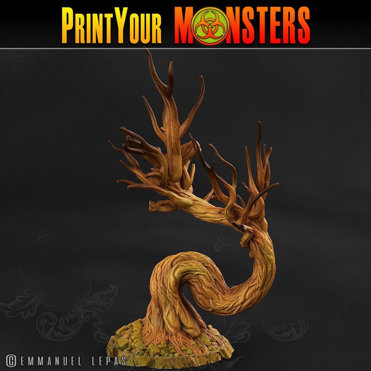 Dark Forest Miniature Trees | 3D-Printed Haunted Forest for Tabletop RPG Terrain | Unpainted Gaming Terrain