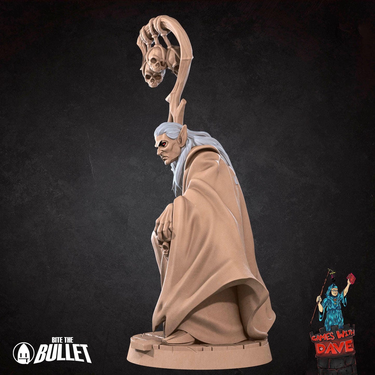 Vampire Sorcerer - Horror RPG Miniature - 28mm to 32mm RPG Miniature Designed by Bite the Bullet - Tabletop RPG Accessory