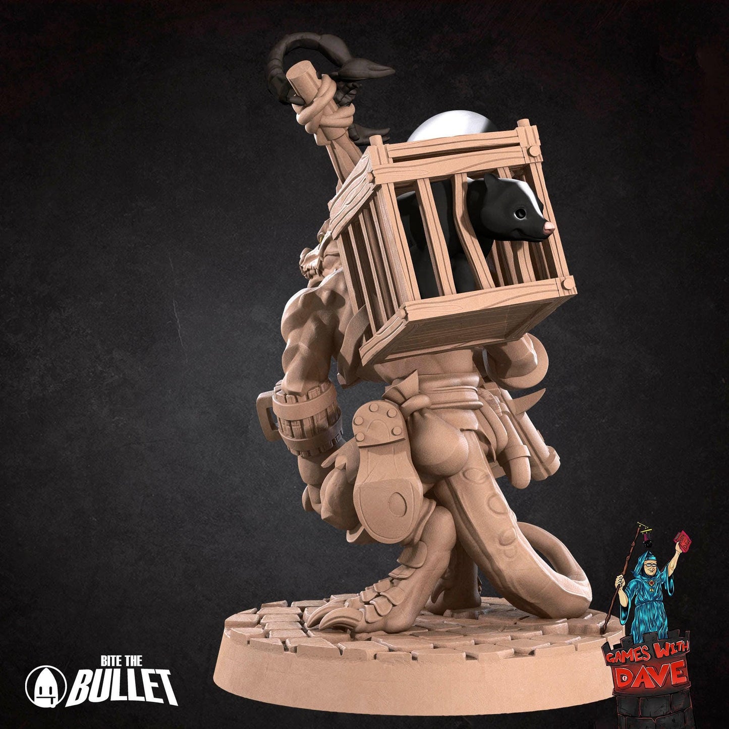 Kobold Inventor - RPG Monster Miniature - 28mm to 32mm RPG Miniature Designed by Bite the Bullet - Tabletop RPG Accessory