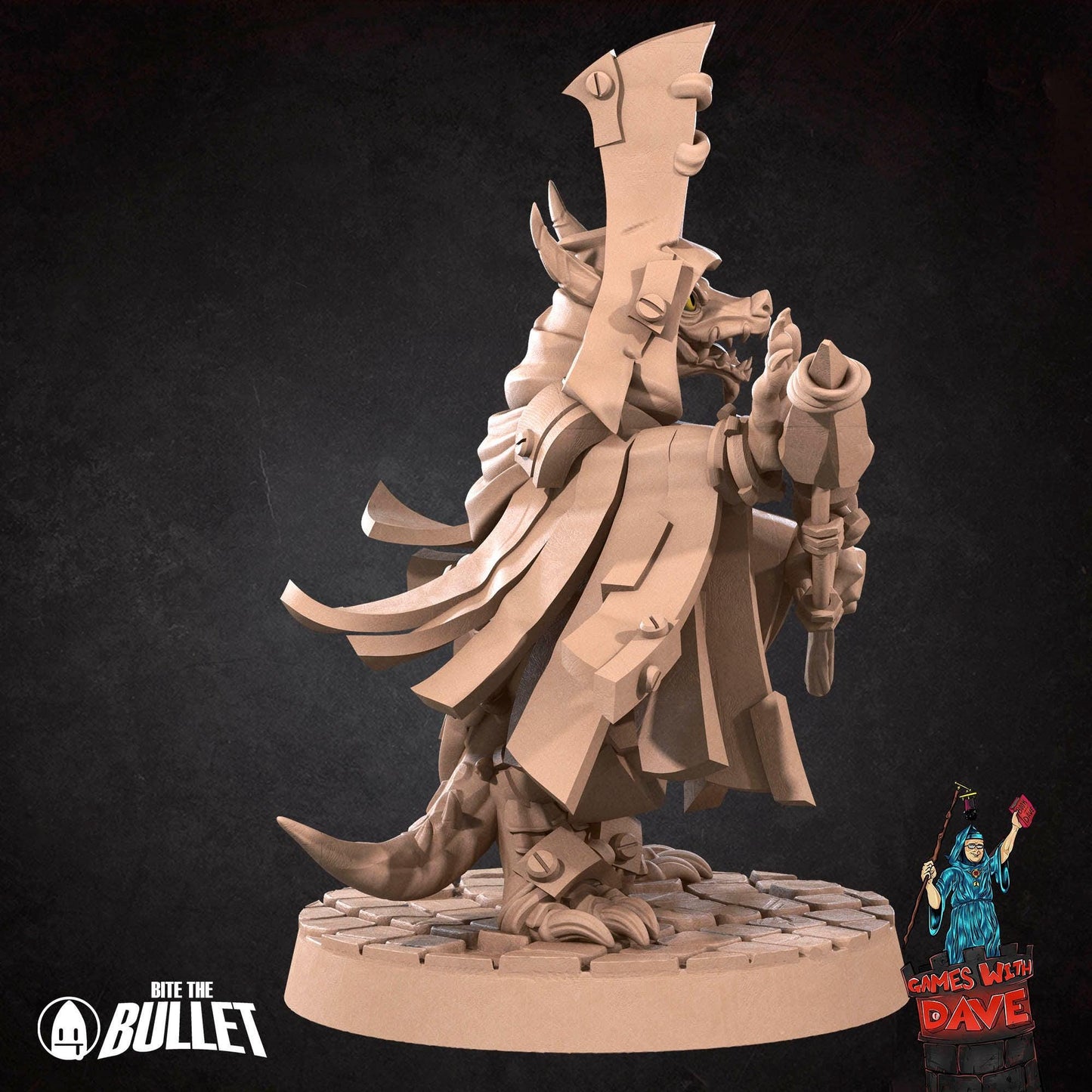 Kobold Wizard - RPG Monster Miniature - 28mm to 32mm RPG Miniature Designed by Bite the Bullet - Tabletop RPG Accessory