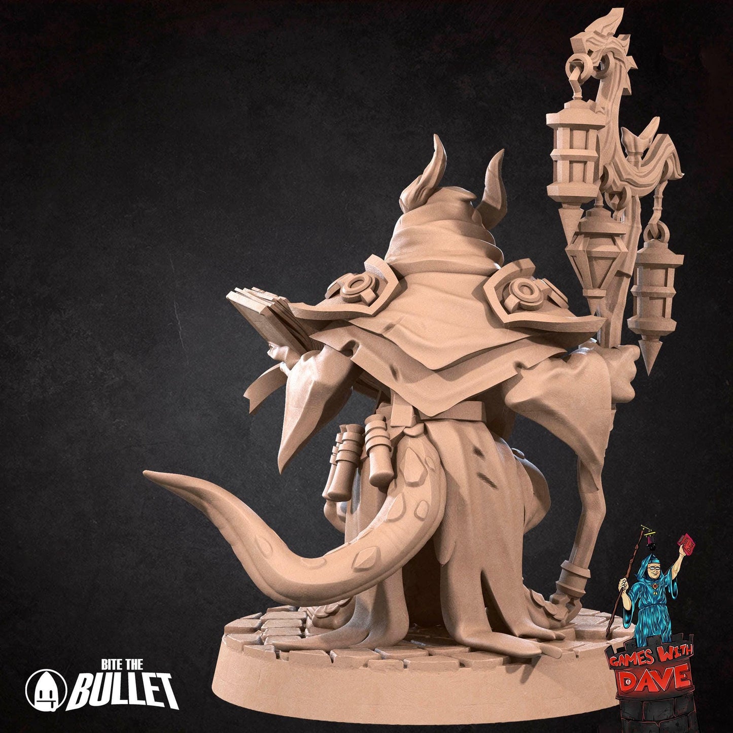 Kobold Cleric - RPG Monster Miniature - 28mm to 32mm RPG Miniature Designed by Bite the Bullet - Tabletop RPG Accessory