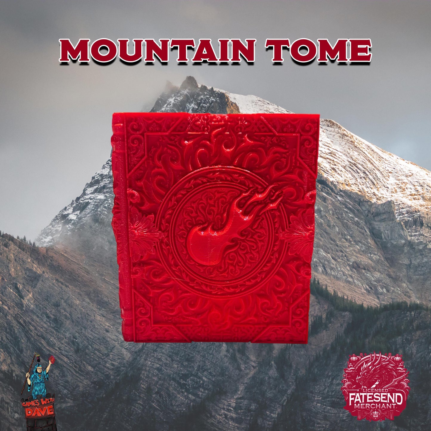 MTG Commander Deck Box Tome or Dice Tray - All 5 Mana Colors Available - Unique Design by Fates End