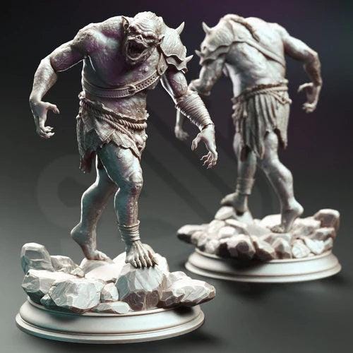 Trogg Cannibals - Set of 3 or Individual - 32mm Miniature for Dungeons and Dragons, Shadowdark and other RPG's - Unpainted