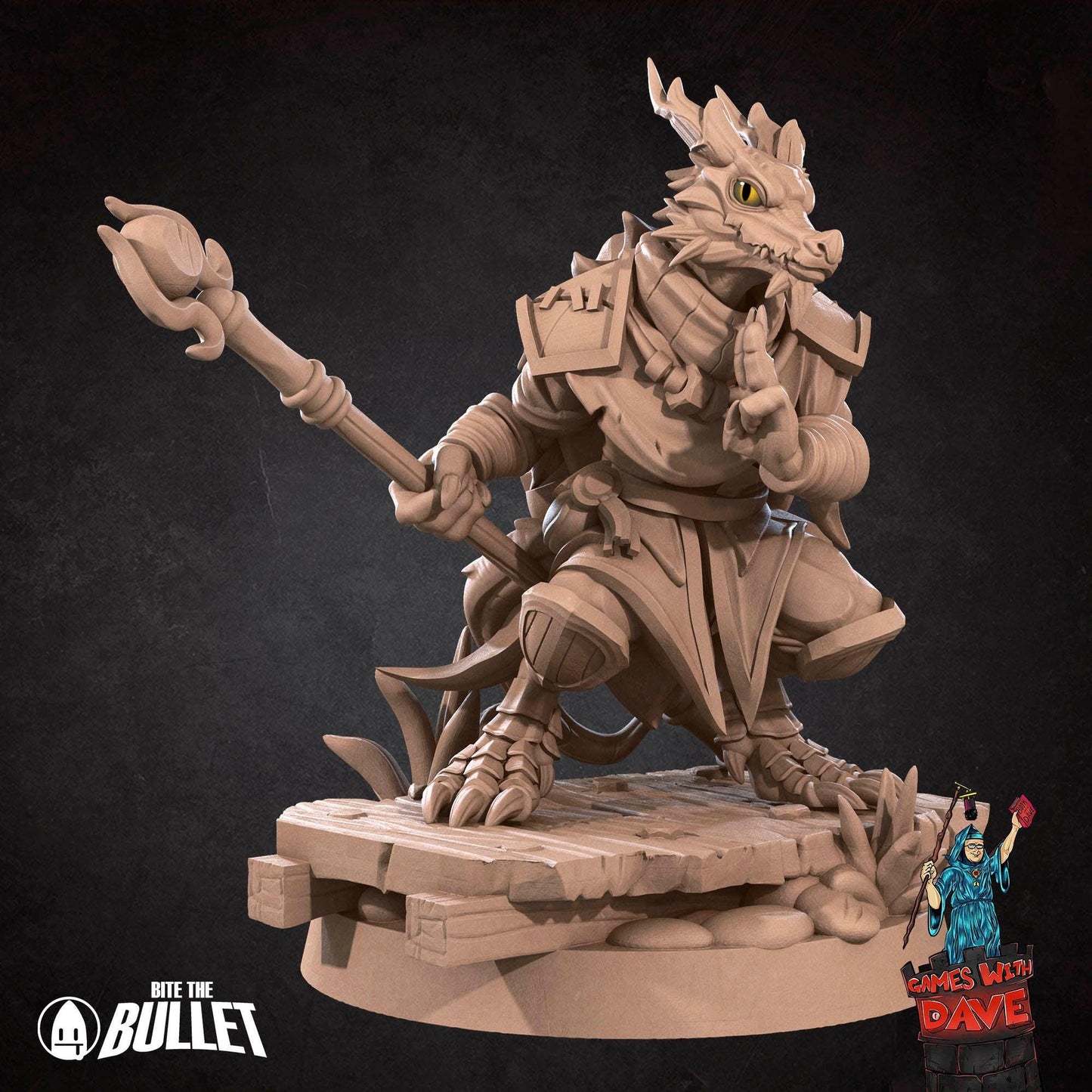 Kobold Monk - RPG Monster Miniature - 28mm to 32mm RPG Miniature Designed by Bite the Bullet - Tabletop RPG Accessory