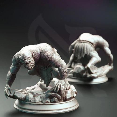 Trogg Cannibals - Set of 3 or Individual - 32mm Miniature for Dungeons and Dragons, Shadowdark and other RPG's - Unpainted