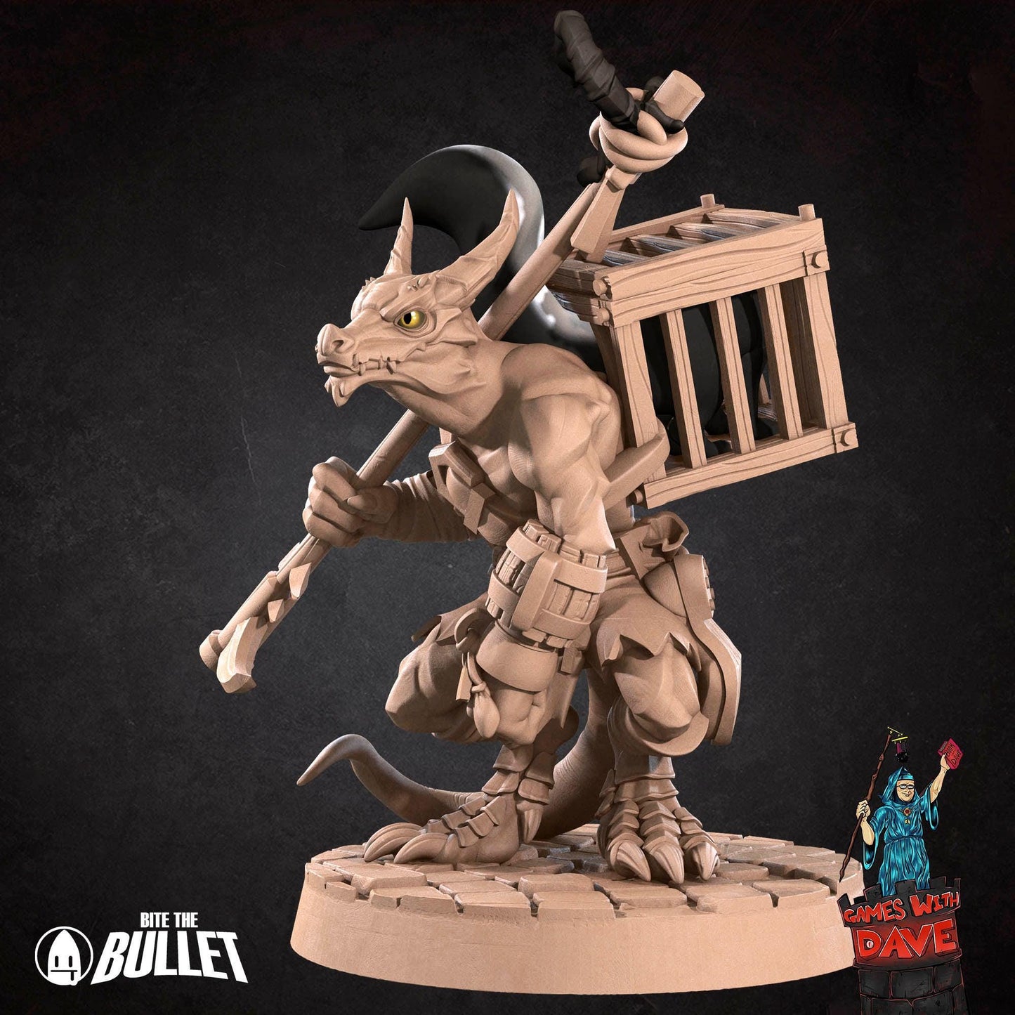 Kobold Inventor - RPG Monster Miniature - 28mm to 32mm RPG Miniature Designed by Bite the Bullet - Tabletop RPG Accessory