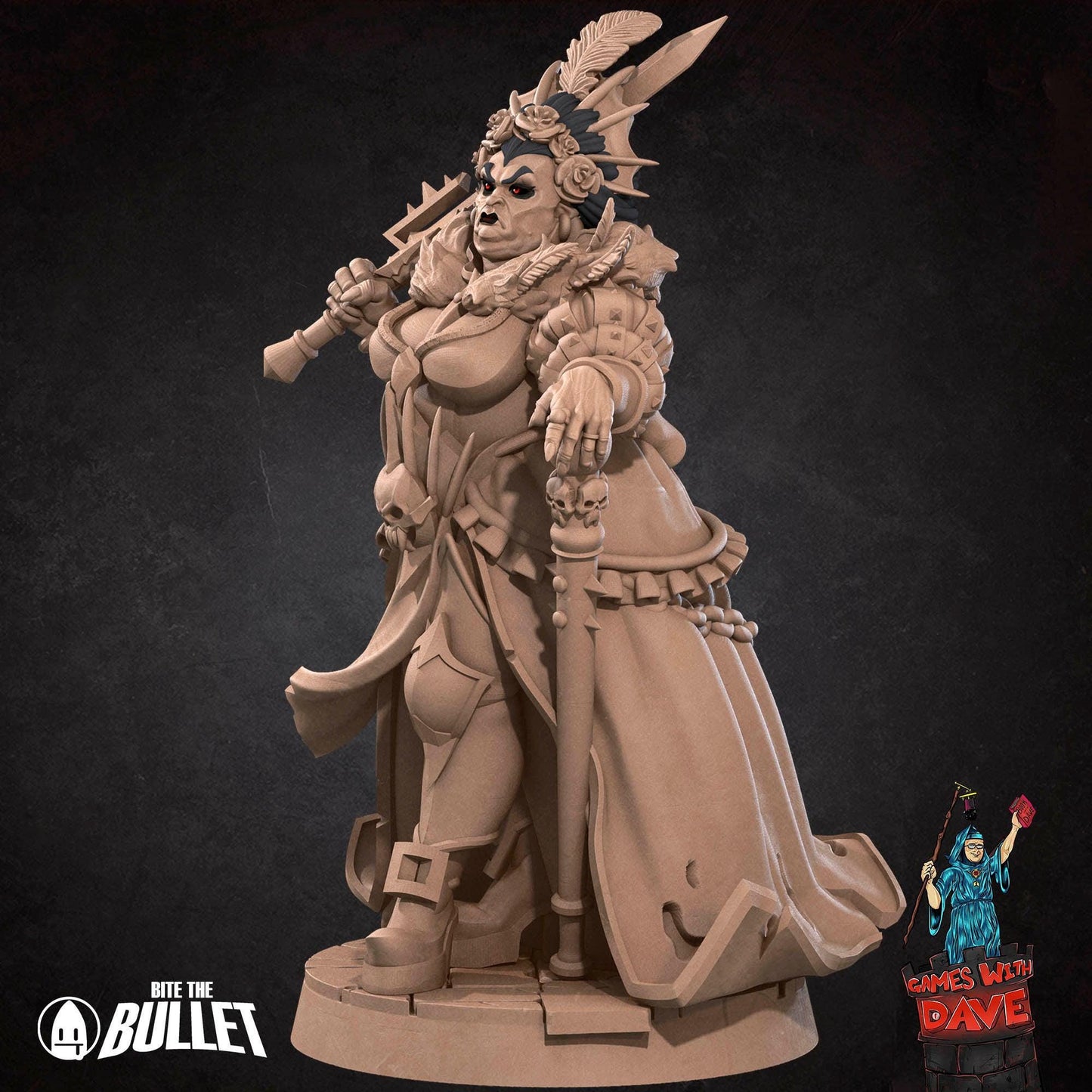 Vampire Countess - Horror RPG Miniature - 28mm to 32mm RPG Miniature Designed by Bite the Bullet - Tabletop RPG Accessory