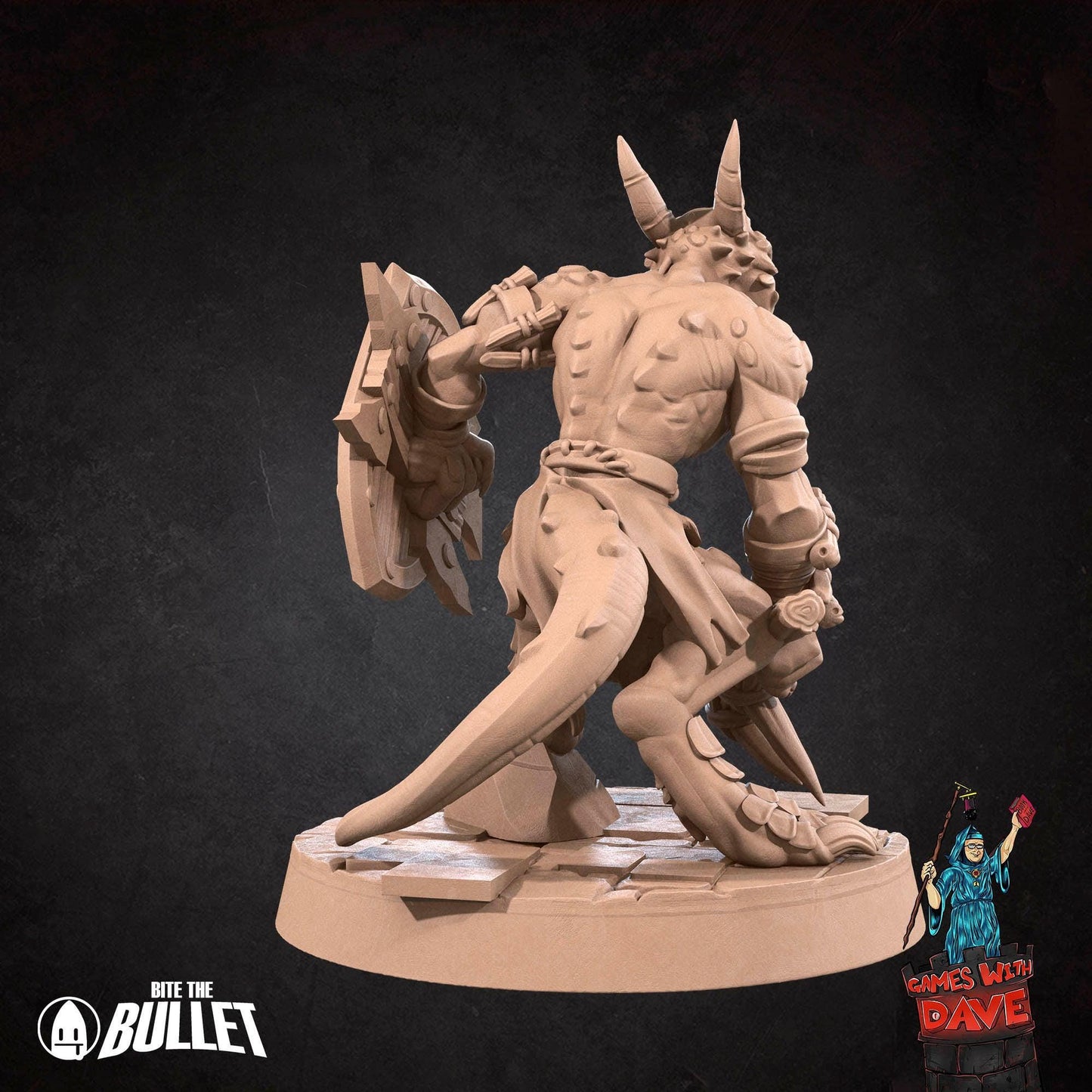 Kobold Barbarian - RPG Monster Miniature - 28mm to 32mm RPG Miniature Designed by Bite the Bullet - Tabletop RPG Accessory