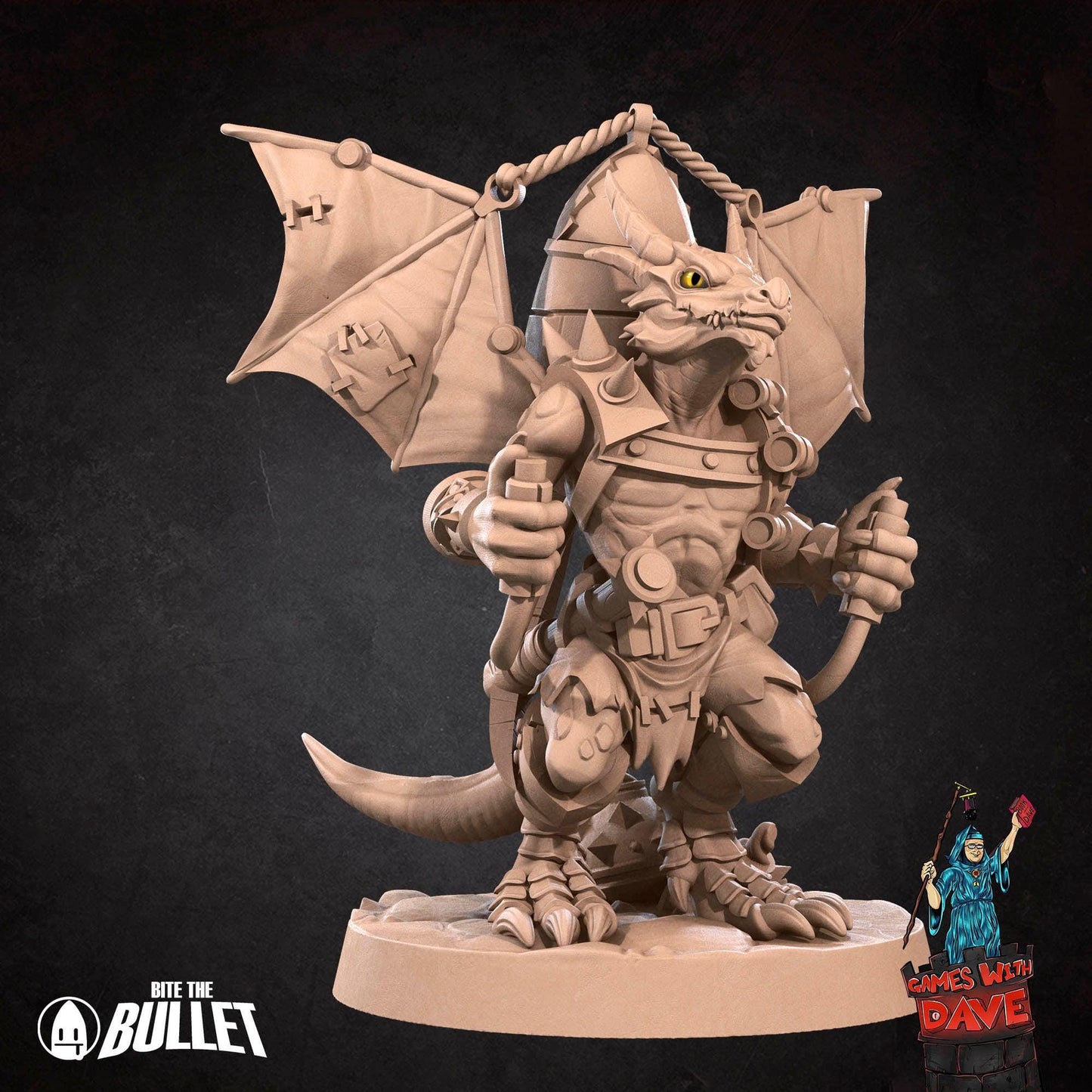 Kobold Artificer - RPG Monster Miniature - 28mm to 32mm RPG Miniature Designed by Bite the Bullet - Tabletop RPG Accessory