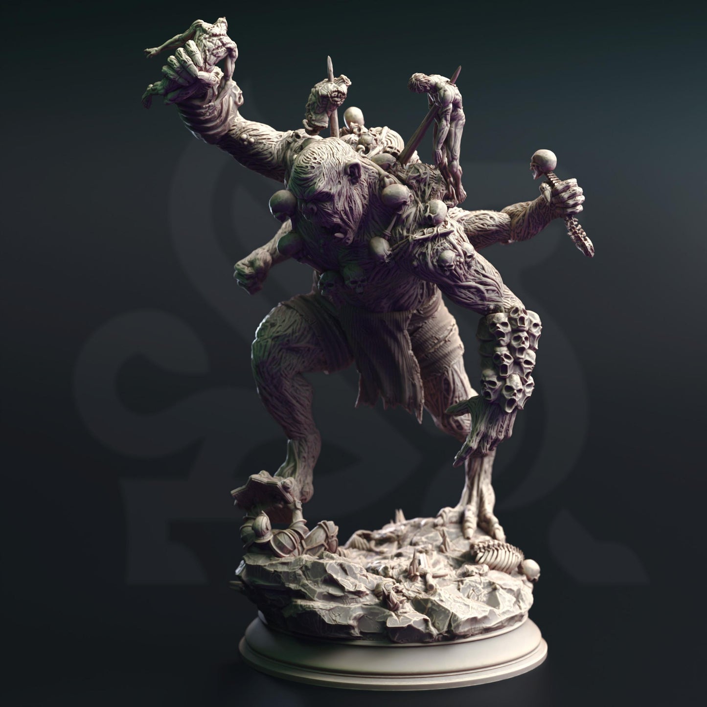 Shambling Corpse Collector - Large DND Monster Miniature - 32mm RPG Mini - Unpainted
