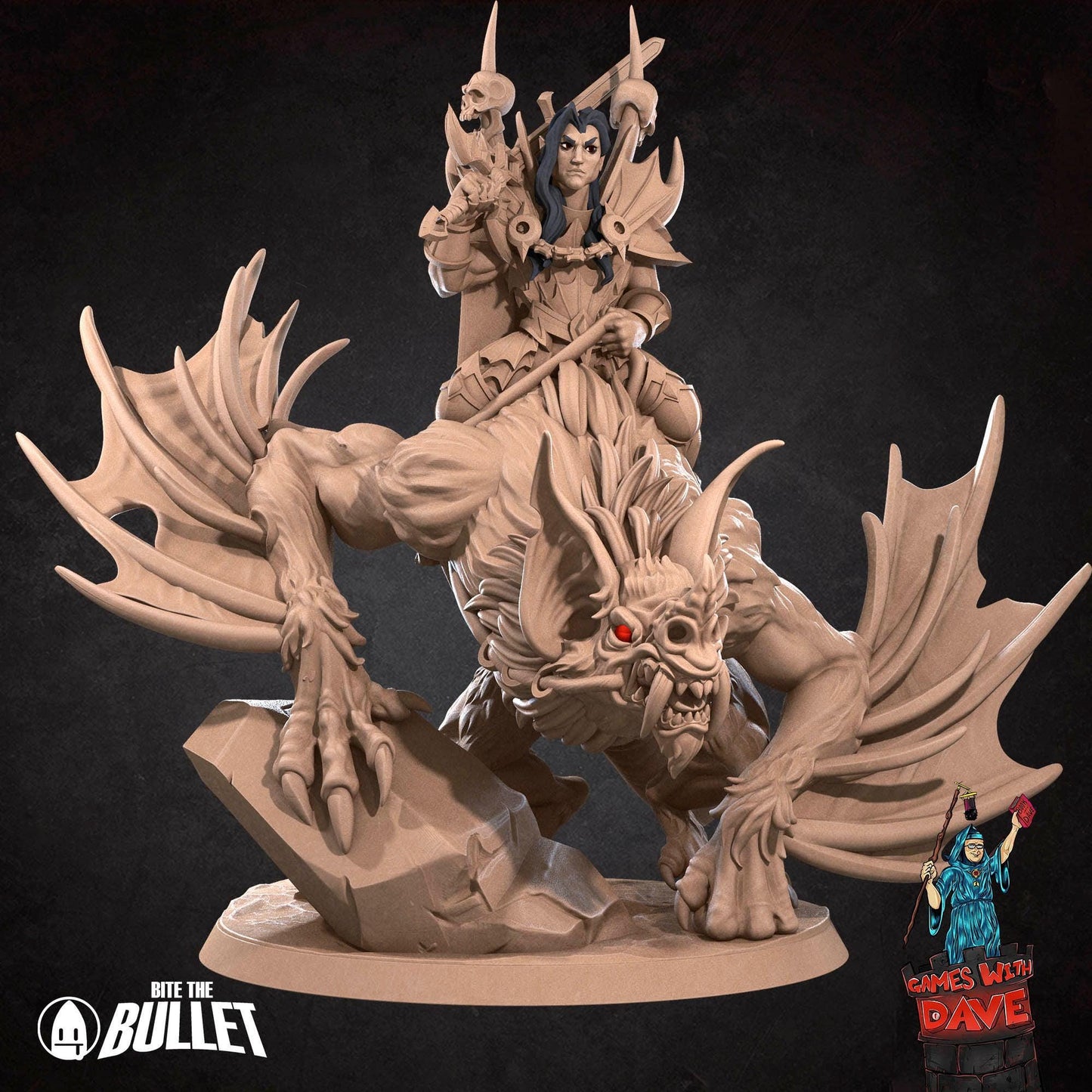 Vampire Commander - Horror RPG Miniature - 28mm to 32mm RPG Miniature Designed by Bite the Bullet - Tabletop RPG Accessory