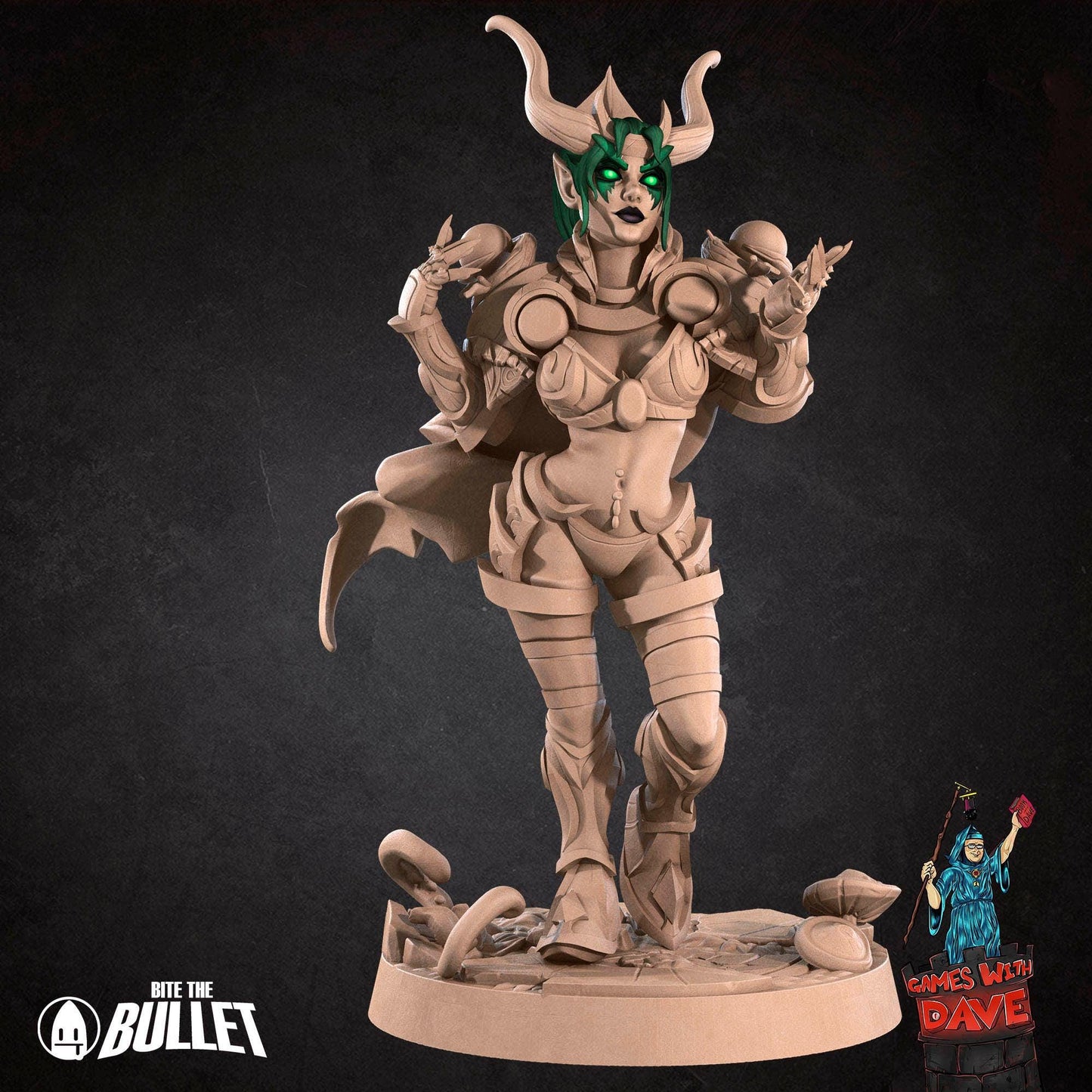 Esmerelda - Tiefling Miniature for Role-Playing Games - Mini for Tabletop RPG's - Tabletop RPG Accessory