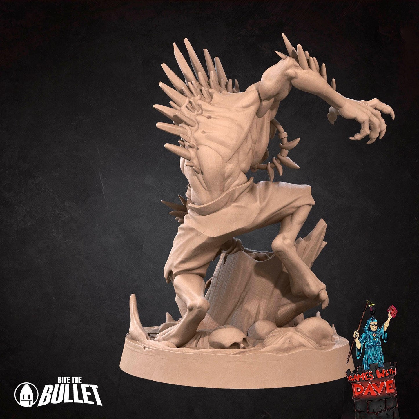Vampire Ghoul - Horror RPG Miniature - 28mm to 32mm RPG Miniature Designed by Bite the Bullet - Tabletop RPG Accessory