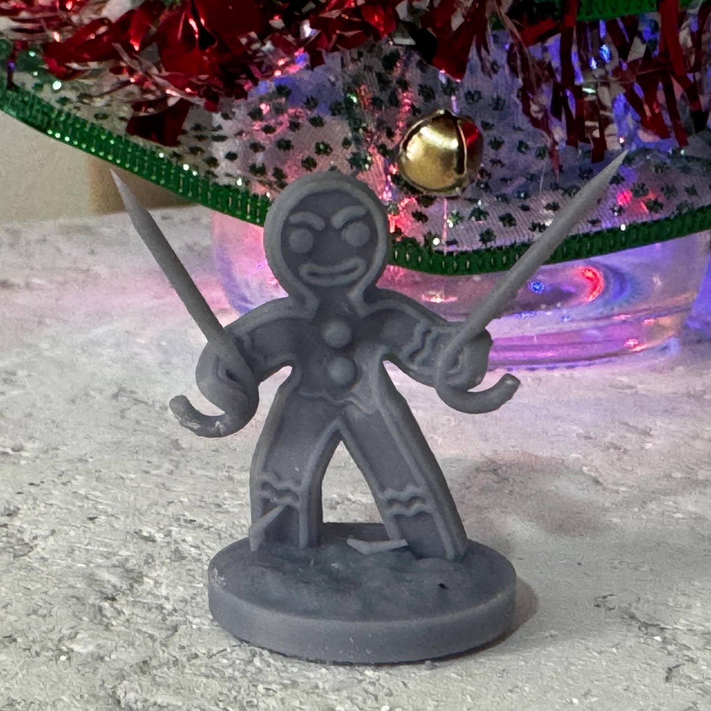 Holiday Horrors Gingerbread RPG Minis - Evil Gingerbread Men Miniatures - Unpainted - Includes 5E Stat Sheet