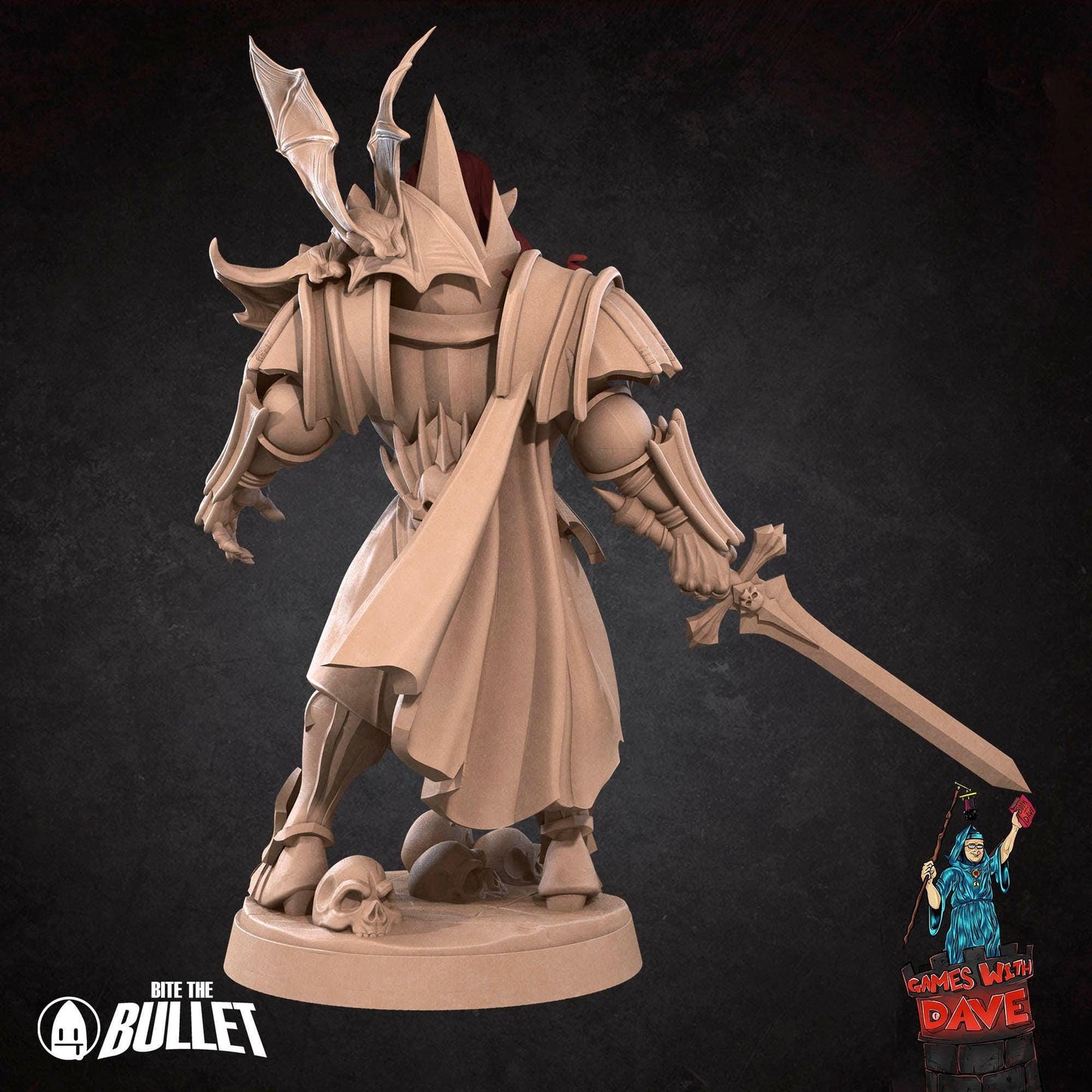 Vampire Necromancer - Horror RPG Miniature - 28mm to 32mm RPG Miniature Designed by Bite the Bullet - Tabletop RPG Accessory