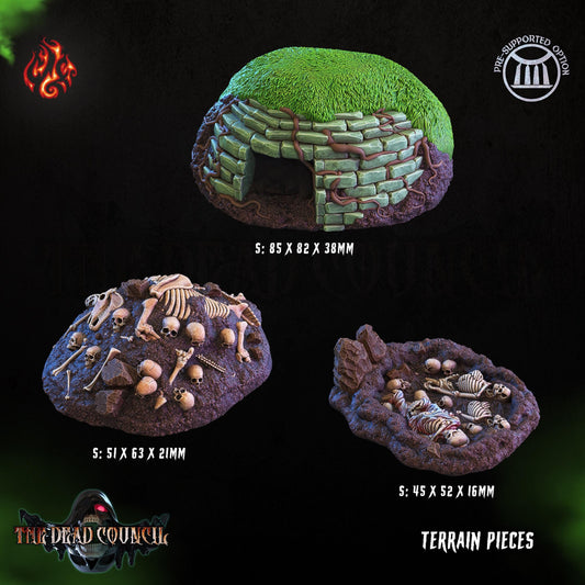a group of three different types of rocks