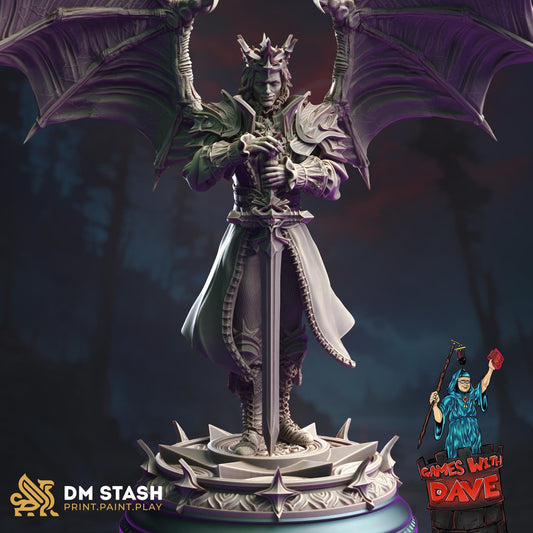 Arthur Belfrie - Seigneur du Coven - Figurine DND - 32 mm et 75 mm disponibles - Non peinte