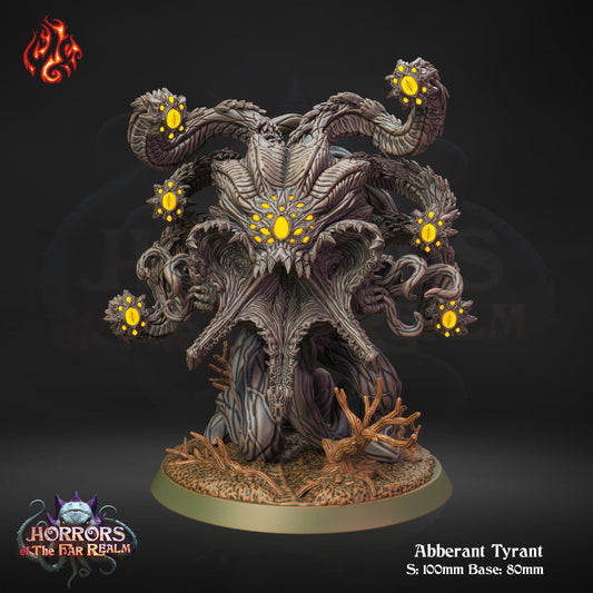 a statue of an octopus with yellow eyes