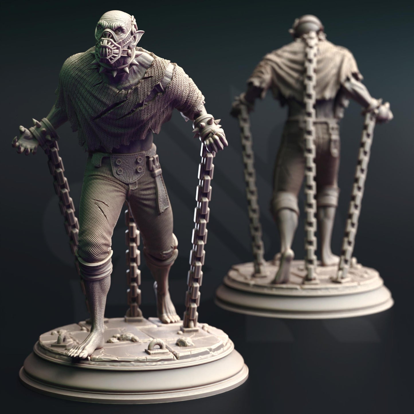 Esclavos Vampiros del Aquelarre - Miniaturas de terror para RPG de 32 mm o 75 mm - Miniatura DND - Sin pintar
