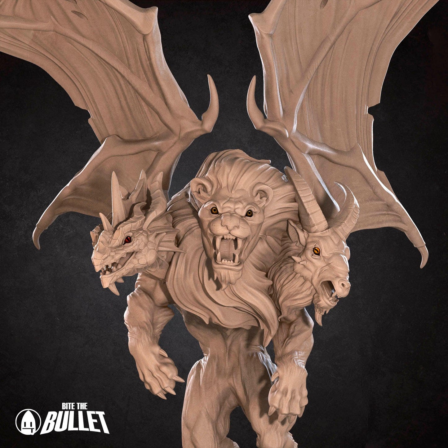 Quimera - Iconic DND Monster Mini - Role-Playing Game Miniature - Unpainted DND Monster Mini
