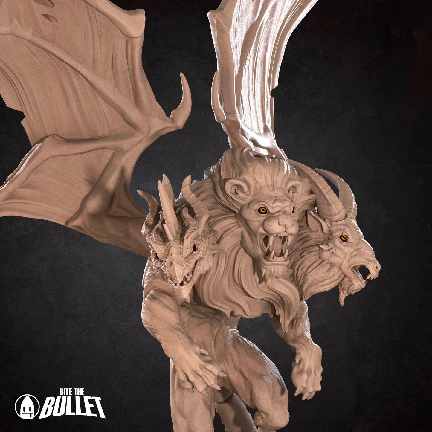 Quimera - Iconic DND Monster Mini - Role-Playing Game Miniature - Unpainted DND Monster Mini